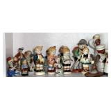 LR...Assorted Figurine Collection Including Ceramic Figurines and Salt & Pepper Shakers