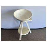Garage… Outdoor birdbath/plant sand, see pictures or details.