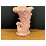 LR…Vintage pink 1940s McCoy Pottery Swan Vase. See pictures or details.
