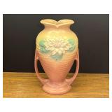 LR…Vintage Hull Art Pottery "Water Lily" double-handle vase produced in the late 1940s. See pictures for details.