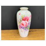 LR...Noritake Bone China Floral Vase with Gold Trim