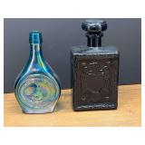Bath…Vintage commemorative glass decanter bottle produced by Wheaton Industries during the 1970s as part of their collectible historical and space-themed series, also includes a vintage 1969 J.W. Da