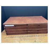 Bath…Vintage Van Hygan & Smythe heavy cardboard collector plate storage box with six Norman Rockwell collector plates, see pictures for details.