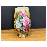 LR…Early-to-mid 20th-century European porcelain style vase with a beautiful floral motif. See pictures for details.