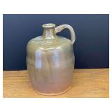 Garage… Vintage brown glazed stoneware jug with handle, see pictures for details.