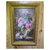 BR2…Ornately framed floral print, see pictures for details.