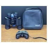Garage… Tasco Cool FX 8 x 21 binoculars, also comes with Tasco 7 x 35 power binoculars,  comes with carrying case, see pictures for details.