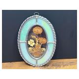 Kit...Stained Glass Framed Pressed Flower Wall Hanging