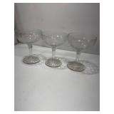 Crackle glass wine glasses