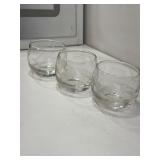 Group of roly poly wine glasses