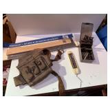Work belt, drill bits, therm, and repair kit