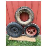 Vintage atlas, Firestone & Goodyear wheels / tires