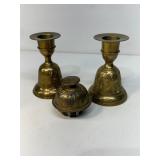 Brass elephant bell and candlestick bells