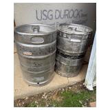 Beer kegs, have liquid in them