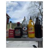 Automotive fluids partial bottles various uses