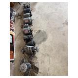 Group of 10 heavy electric motors