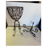 Metal Basket planter stands