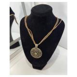 Lia Sophia medallion necklace