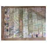 Large US military evasion chart map