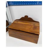 Solid wood bread box