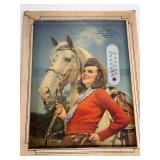 Framed 1946 calender gen merch store thermometer