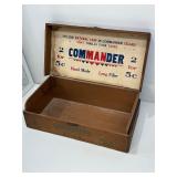 Vintage commander cigar box