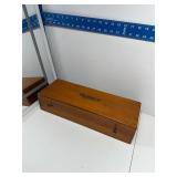 Boice Gages vintage dovetail corner wood case