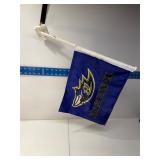 Ravens car window flag