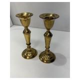 Brass candlestick holders