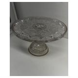 Early American Pressed glass cake stand