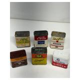 Vintage spice tins ginger group lot