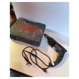 Bosch drill and case, tested with chuck key