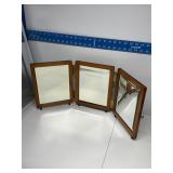 Peter Weiderer antique tri-fold shaving mirror