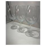Stemmed wine glasses group