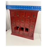 Wooden advent calendar