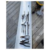 Tool lots, rachets, pliers, and extensions