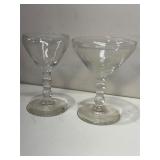 Imperial candlewick cocktail glasses