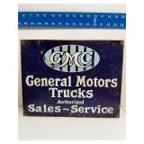 General Motors trucks metal sign