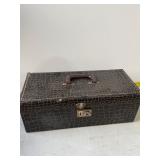 Group of 8 track tapes in hard case