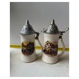 Nelson McCoy pottery beer steins