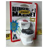Funny toilet refrigerator magnet noise maker