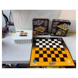 M&M's Checkers and Tic Tac Toe Game Set