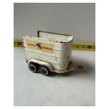 white Tonka Stables pressed steel horse trailer