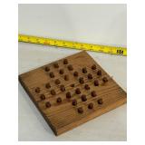 Vintage wooden Peg Solitaire board game