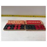Vintage checkers set
