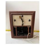 vintage animated coal miner clock
