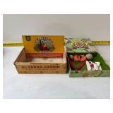 Cigar boxes and toys