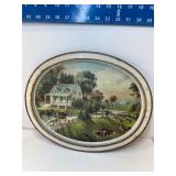 Metal American Homestead tray