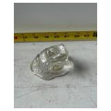 Viking Glass frog paperweight