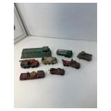 Vintage diecast toy vehicle group